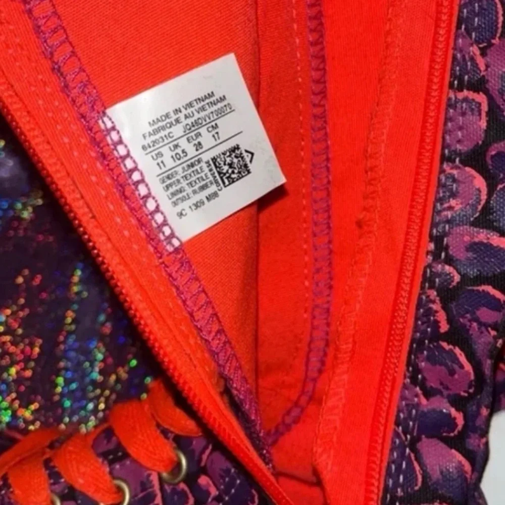 Rare Kids Leopard Print Neon Converse